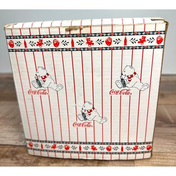 Coca-Cola Polar Bear Cubs Figurine Sleigh Scene Limited Edition 1994 Christmas D - Picture 5 of 5